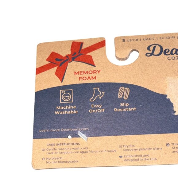 Dearfoams Coy Comfort 'Papa Bear' Slippers-Plaid-Mens 7/8-NWT - Picture 5 of 5